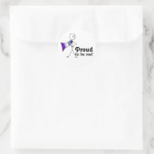 Stolz bin ich Butch Lesbian Stolz Superheld Runder Aufkleber (Tasche)