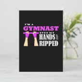 Stolz bin ich Gymnastin Einladung (Stehend Vorderseite)