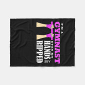 Stolz bin ich Gymnastin Fleecedecke (Vorderseite (Horizontal))