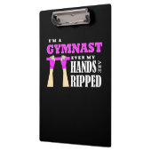 Stolz bin ich Gymnastin Klemmbrett (Links)