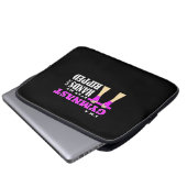 Stolz bin ich Gymnastin Laptopschutzhülle (Vorne Knopf)