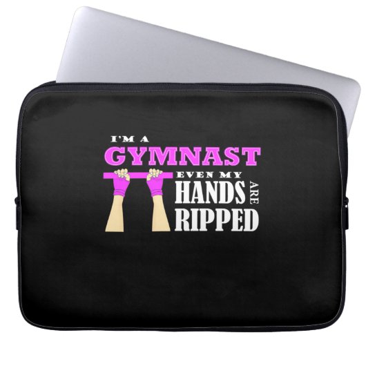 Stolz bin ich Gymnastin Laptopschutzhülle (Vorderseite)