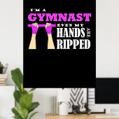 Stolz bin ich Gymnastin Poster (Heimbüro)