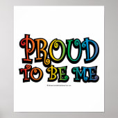 Stolz bin ich LGBT Poster (Vorne)