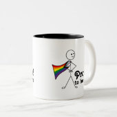 Stolz bin ich LGBTQ+ Rainbow Quasar Progress Prid Zweifarbige Tasse (VorderseiteRechts)