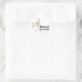 Stolz bin ich Pangender Pride Superheld Runder Aufkleber (Tasche)