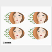 Stolz Bio sein Ovaler Aufkleber (Blatt)