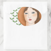 Stolz Bio sein Ovaler Aufkleber (Tasche)