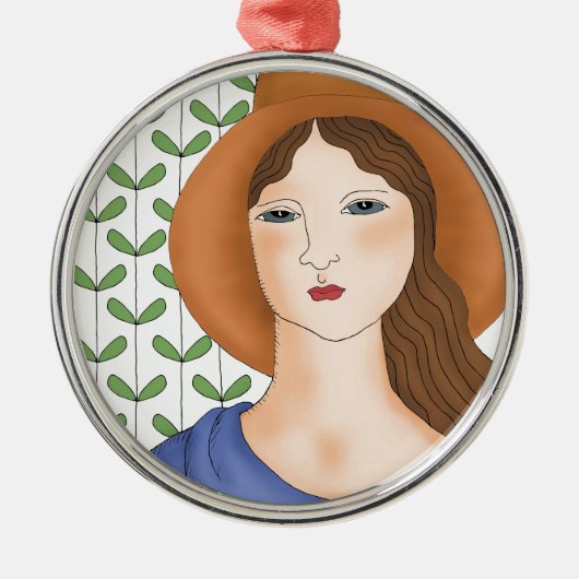 Stolz Bio sein Silbernes Ornament (Vorne)