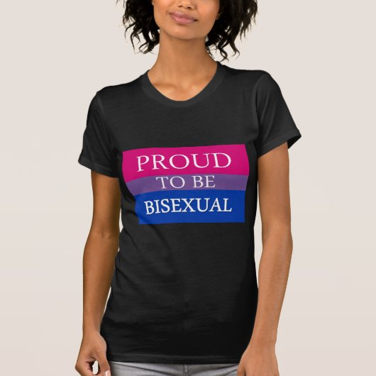 Stolz, bisexuell zu sein T-Shirt (Vorderseite)