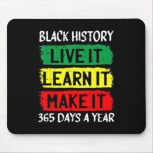 Stolz Black History Month Kleidung Frau Mousepad