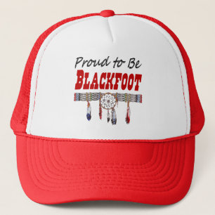 Stolz, Blackfoot Hut zu sein Truckerkappe