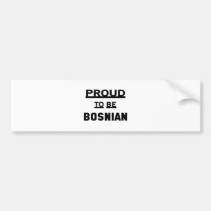 Stolz, bosnisch zu sein autoaufkleber
