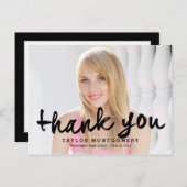 Stolz Brushed Abschluss Vielen Dank Postcard Postkarte (Vorne/Hinten)