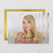 Stolz Brushed Abschluss Vielen Dank Postcard Postkarte (Vorne/Hinten)