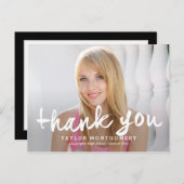 Stolz Brushed Abschluss Vielen Dank Postcard Postkarte (Vorne/Hinten)