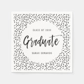 Stolz Brushed Graduierungsparty Napkins Serviette (Vorderseite)