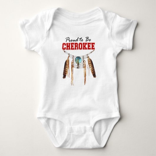 Stolz, Cherokee Baby Onsie zu sein Baby Strampler (Vorderseite)