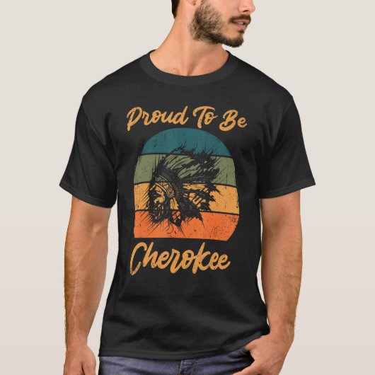 Stolz, Cherokee-Indianer zu sein T-Shirt (Vorderseite)