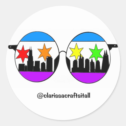 Stolz chicaGOggles Aufkleber (Vorderseite)