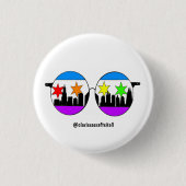 Stolz chicaGOggles Knopf Button (Vorderseite)