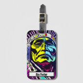 STOLZ, CHIEF ZU SEIN. NATIVER AMERIKANISCHER CHIEF GEPÄCKANHÄNGER (Vorderseite Vertikal)