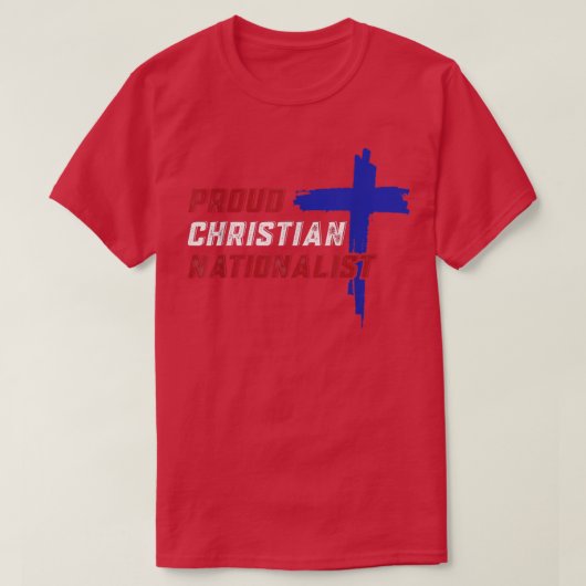 Stolz Christlich nationalistisch T-Shirt (Design vorne)