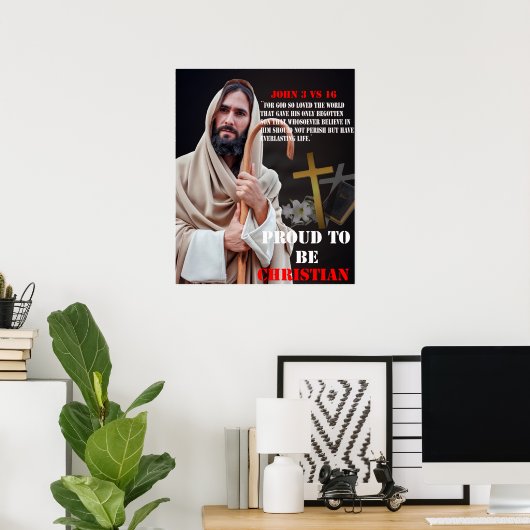 Stolz Christlich Poster (Heimbüro)