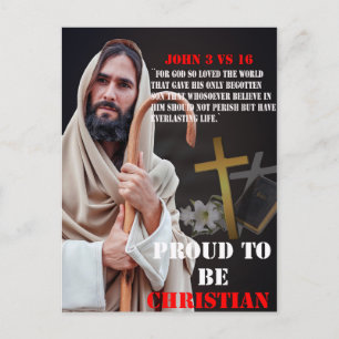 Stolz Christlich Postkarte