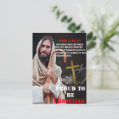 Stolz Christlich Postkarte (Stehend Vorderseite)
