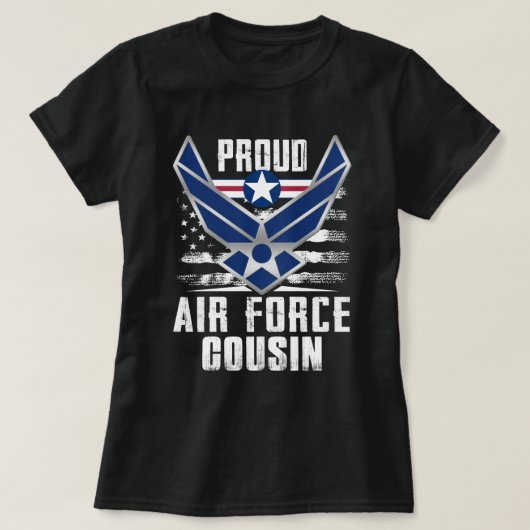 Stolz Cousin der US-Luftwaffe bei der US-Luftwaffe T-Shirt (Design vorne)