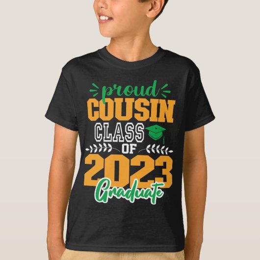 Stolz CUOSIN einer Klasse MODERNEN SCRIPT 2023 T-Shirt (Vorderseite)