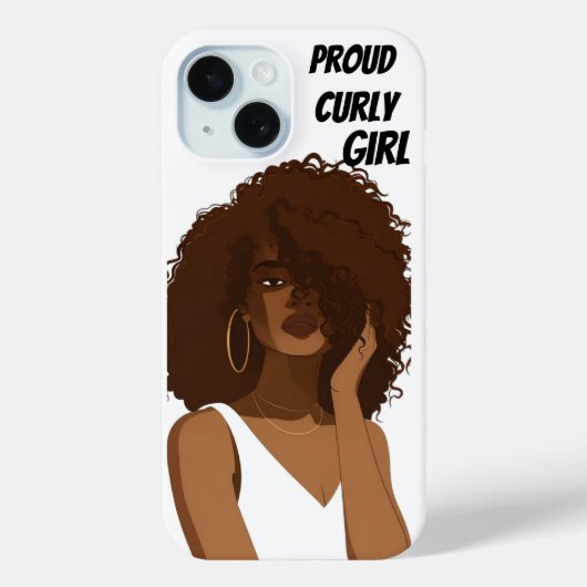 STOLZ CURLY GIRL Case-Mate iPhone HÜLLE (Rückseite)