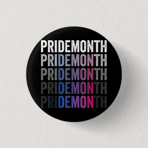Stolz Dämon Bisexuell Bi Pride Monat LGBTQ Schwul Button