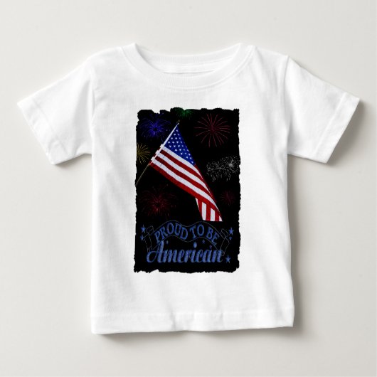 stolz darauf, Amerikaner zu sein Baby T-shirt (Vorderseite)