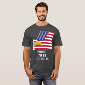 stolz darauf, amerikanischer Flaggenstaat Eagle US T-Shirt (Vorne ganz)