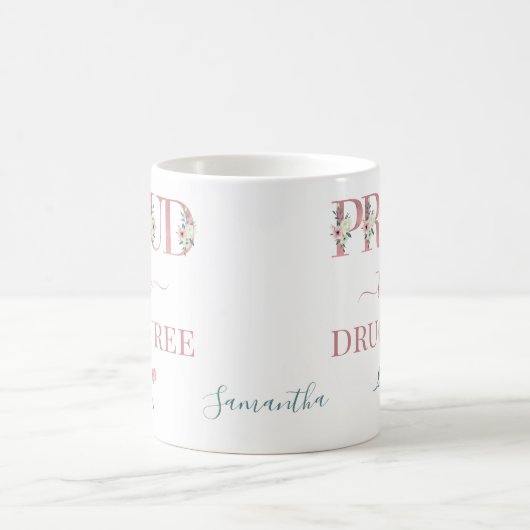 Stolz darauf, dass sie Personalisiert drogenfreie Kaffeetasse (Mittel)