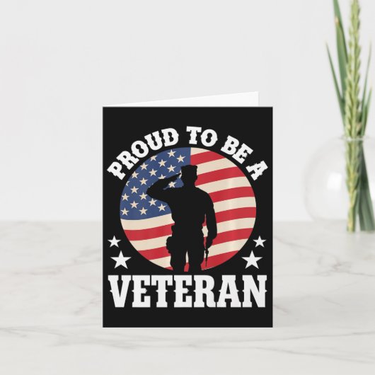 Stolz darauf, ein altgedienter US-amerikanischer M Karte (Vorderseite)