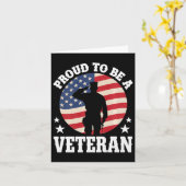 Stolz darauf, ein altgedienter US-amerikanischer M Karte (Gelbe Blume)