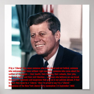 Stolz darauf, ein "Liberaler" zu sein Poster