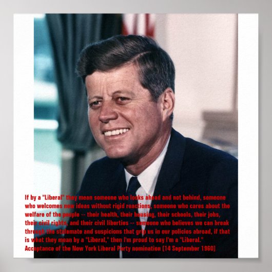 Stolz darauf, ein "Liberaler" zu sein Poster (Vorne)