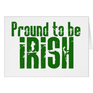 Stolz darauf, irisch zu sein