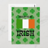Stolz darauf, irisch zu sein postkarte (Vorne/Hinten)