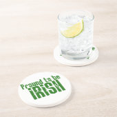 Stolz darauf, irisch zu sein sandstein untersetzer (Seite)