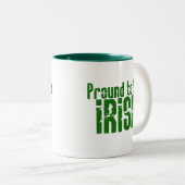 Stolz darauf, irisch zu sein zweifarbige tasse (VorderseiteRechts)
