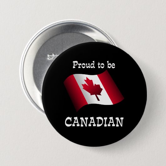 Stolz darauf, Kanadier zu sein Button (Vorne & Hinten)
