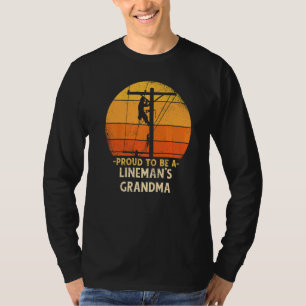 Stolz darauf, Lineman Oma Elektrokabel Elektriker T-Shirt