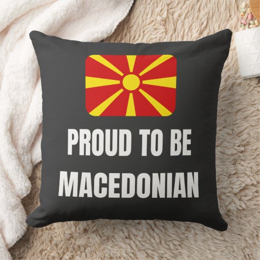 Stolz darauf, makedonisch zu sein kissen (Decke)