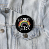Stolz darauf, schwul und schwarz zu sein, Pride Mo Button (Beispiel)