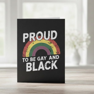 Stolz darauf, schwul und schwarz zu sein, Pride Mo Postkarte